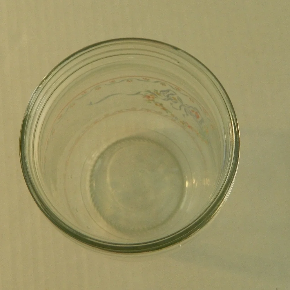 Luminarc Made in France Glass Jar 1 Liter Clear Cottagecore Heart Bow Retro